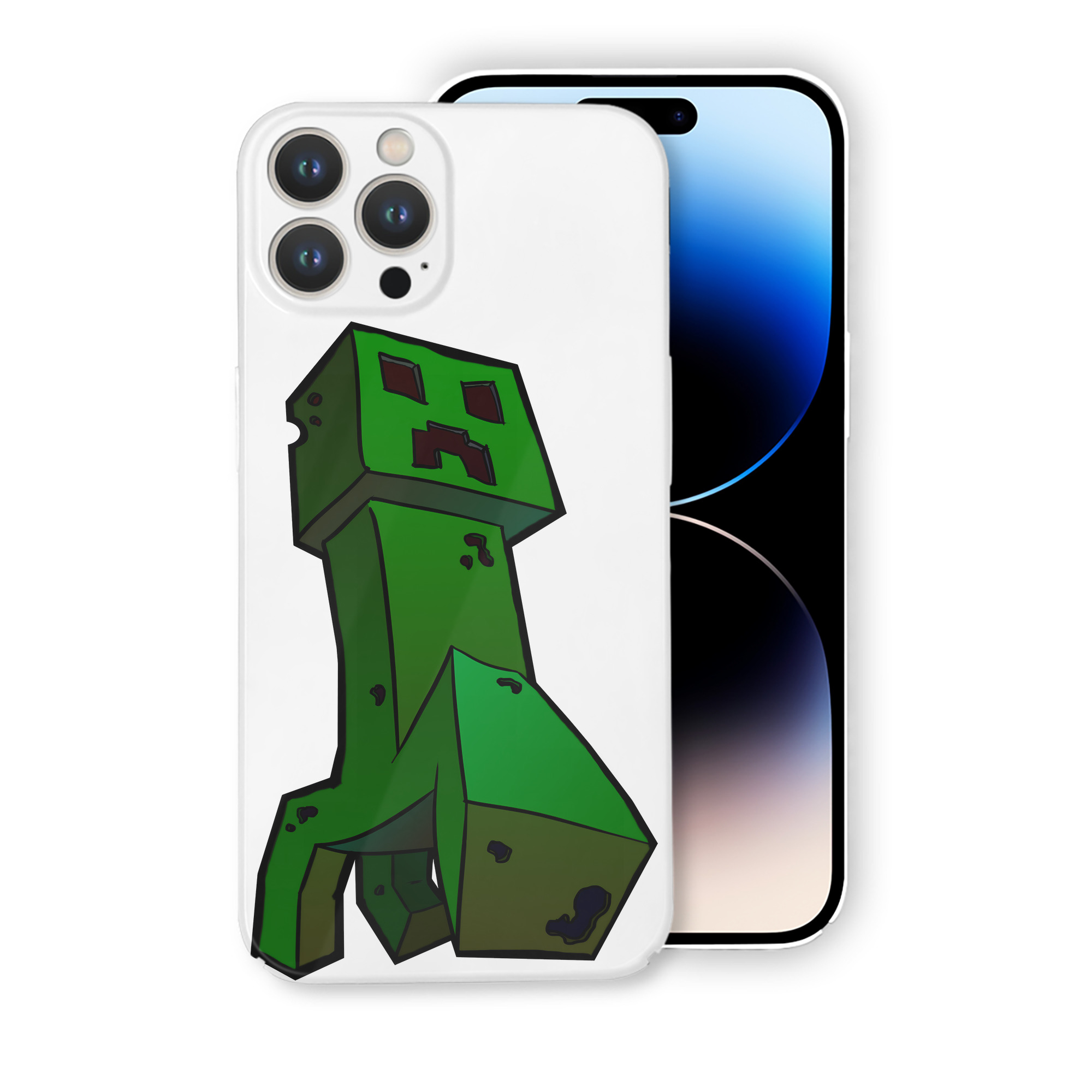 （画像用） マインクラフト ブロックの世界 Minecraft MC Block world 【iPhone 14シリーズ対応】ハードケース